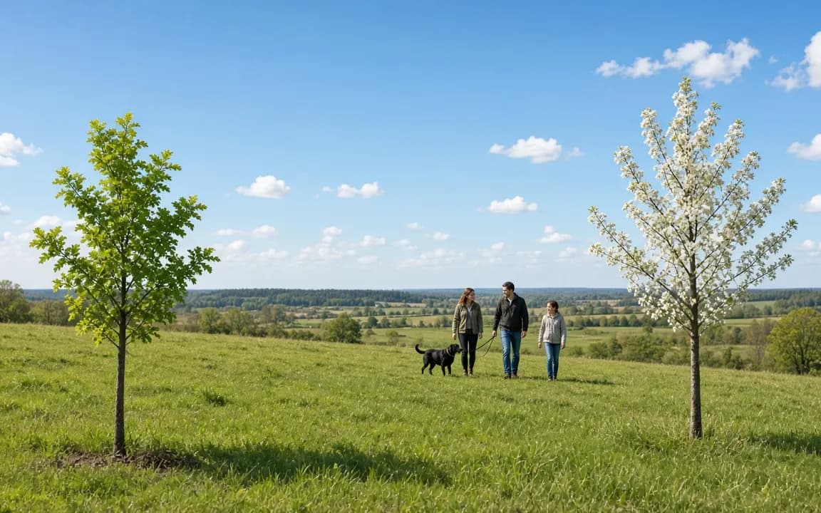Trees that suit a pet memorial, from small yards to open land